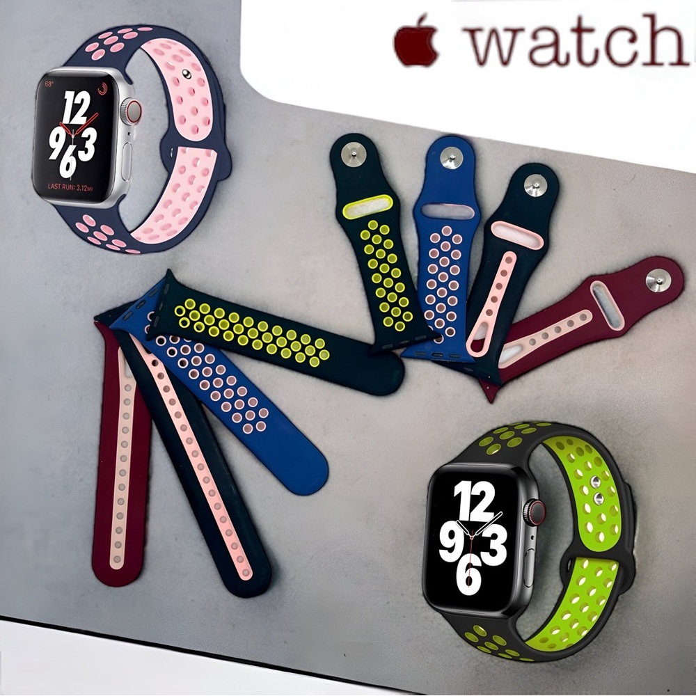 4x Sport Breath Apple Watch Band Set